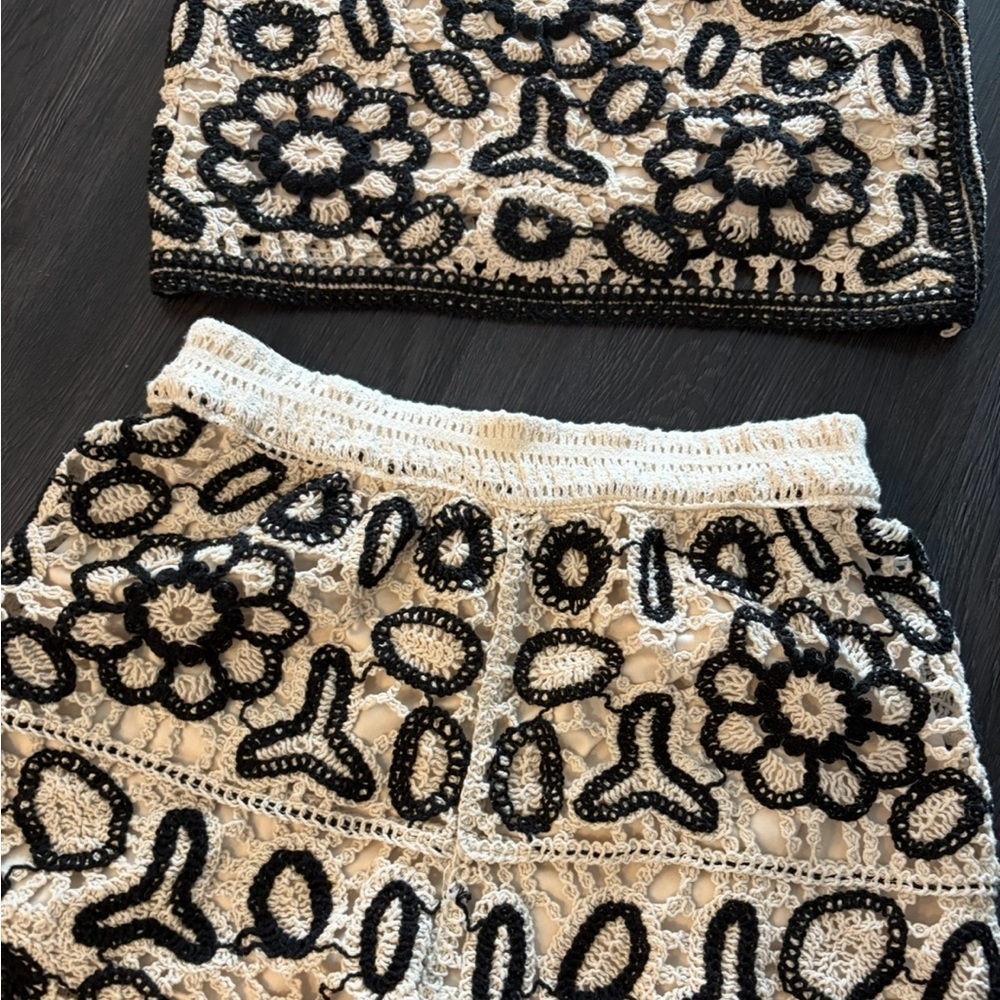 Revolve rebellion crochet set size large knit - Picture 2 of 2